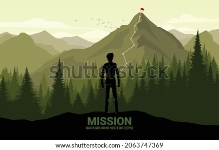 Similar – Image, Stock Photo route to the top