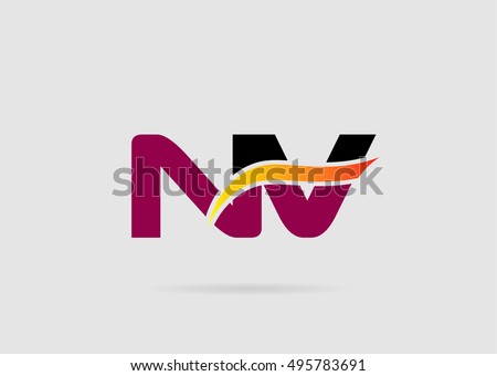 NV company linked letter logo
