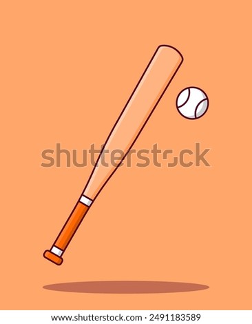 Baseball illustration. Baseball icon. Vector baseball.