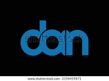 DAN Initial Monogram Letter dan Logo Design Vector Template d a n Letter Logo Design