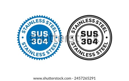 Stainless steel SUS 304 badge logo. Suitable for product label and information