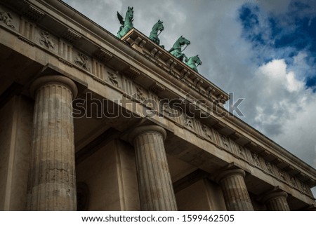 Similar – Image, Stock Photo Clouds over Brandenburg Gate
