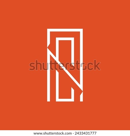 Geometric fence icon. Great for accomodation business logo