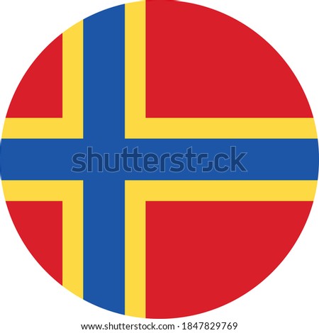 Vector - orkney islands Flag Button Icon