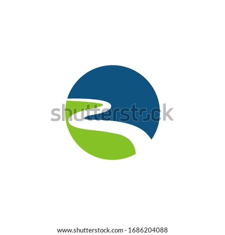 abstract path or river labels set vector illustration