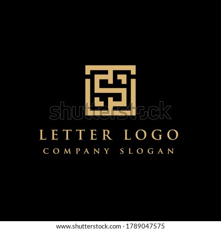 Initial TS ST Logo Design Element, Vector Initial Letter Branding Logo Stok fotoğraf © 