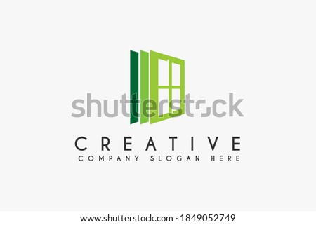 Windows logo design template element. Windows icon design. Suitable for Business and real estate isolated on white background