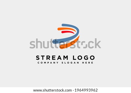 Initial Letter D Logo. letter D isolated on White Background.Flat Vector Logo Design Template Element. Foto stock © 