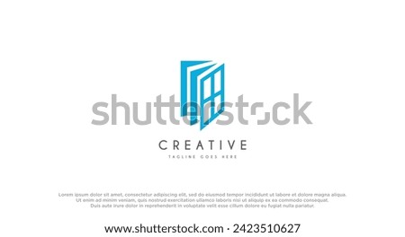 Windows logo design template element. Windows icon design. Suitable for Business and real estate isolated on white background