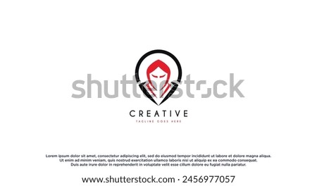 Ghost Hacking logo design vector illustration.