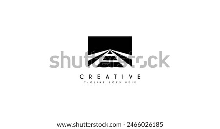 Rail Road Logo design vector illustration.