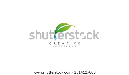 Similar – Image, Stock Photo Three leaves and drops all around