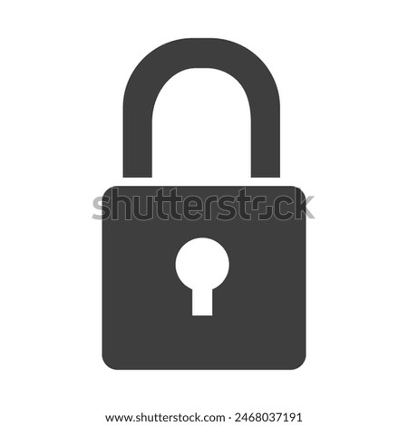 Padlock icon design. Privacy Symbol. Simple Security Lock