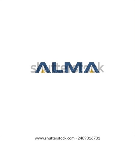 The logo says ALMA in blue and yellow on a white background