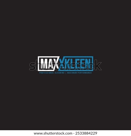 The logo says MaxxKleen in gradient silver and blue on a black background