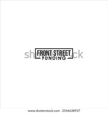 The logo says Front Street Funding in black and on a white background