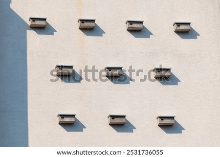 Similar – Image, Stock Photo Birdhouses on a facade