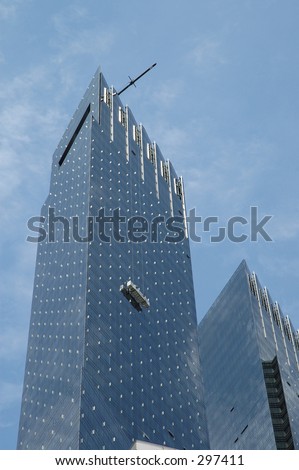 Window-washing of skyscraper