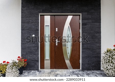 Similar – Image, Stock Photo Facade and windows Window