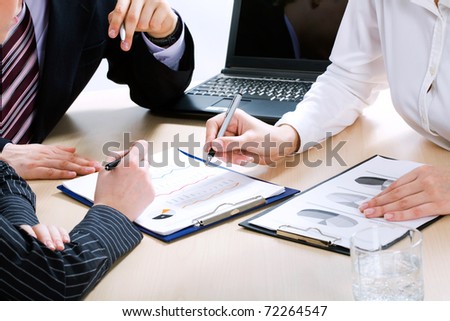 Image of business people?s hands during teamwork