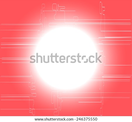 Pink circle light technology background  abstract