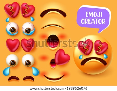 Edit Emoji Hearts Glitter Heart Emoji Meme Ball Balloon Pattern Transparent Png Pngset Com