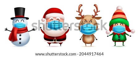 Similar – Image, Stock Photo Weihnachtsmann mit Maske