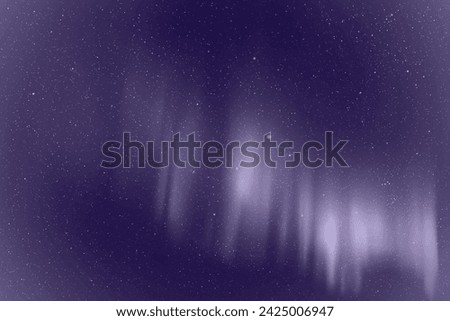 Monochrome violet space background. Northern lights, aurora borealis