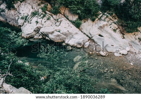 Similar – Image, Stock Photo mountains of sadernes on a cloudy summer day in spain