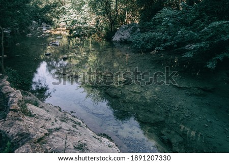 Similar – Image, Stock Photo mountains of sadernes on a cloudy summer day in spain