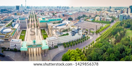 Similar – Image, Stock Photo The Brandenburg Gate after the rain II