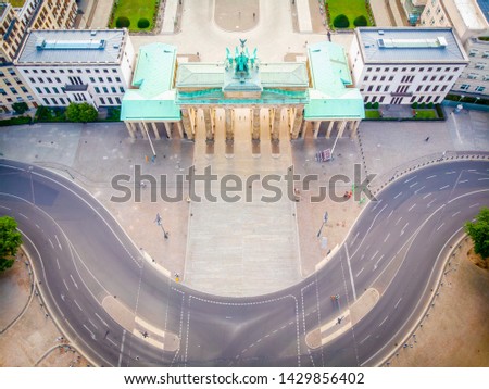 Similar – Image, Stock Photo The Brandenburg Gate after the rain II