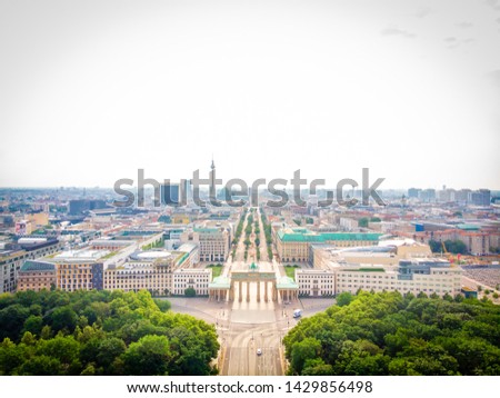 Similar – Image, Stock Photo The Brandenburg Gate after the rain II