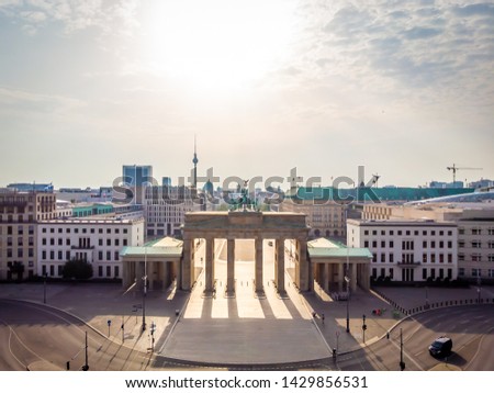 Similar – Image, Stock Photo The Brandenburg Gate after the rain II