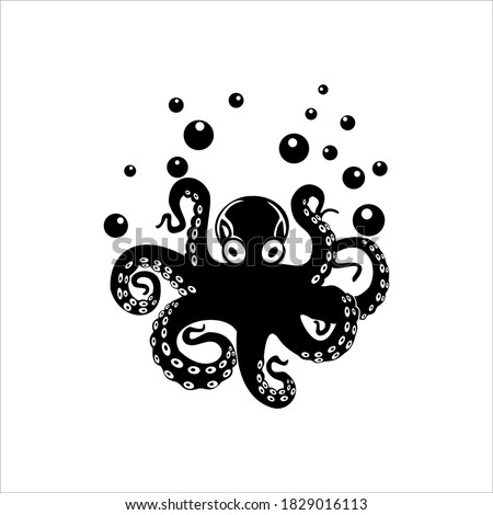 Download Octopus Silhouette At Getdrawings Free Download