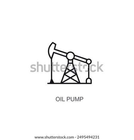 Oil pump icon vector, Oil drilling sign pictogram isolated on white. Petroleum pumping symbol, petroleum tower logo illustration icon