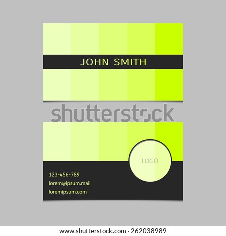 Business card template, background pattern vector design