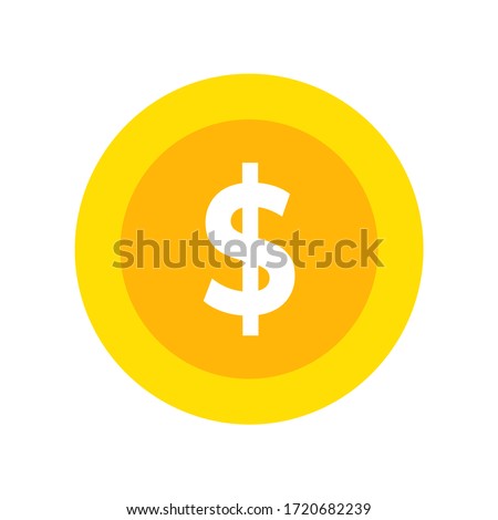 money coin icon, illustration vector. suitable for many purposes.