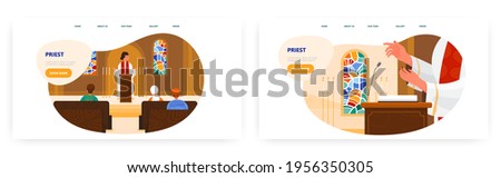 Similar – Image, Stock Photo Behind the Catholic Church