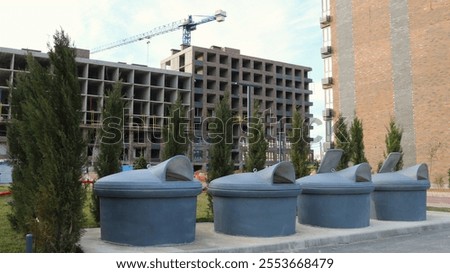 Similar – Image, Stock Photo dump Town High-rise