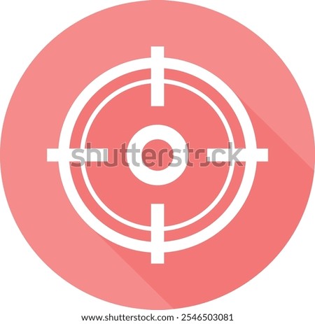 illustration, background, target icon, goal, flat, isolated, concept, aim, optical, mark, sport, circle, round, crosshair, army, bullseye, circular, cross, black, center, pointer, group, element