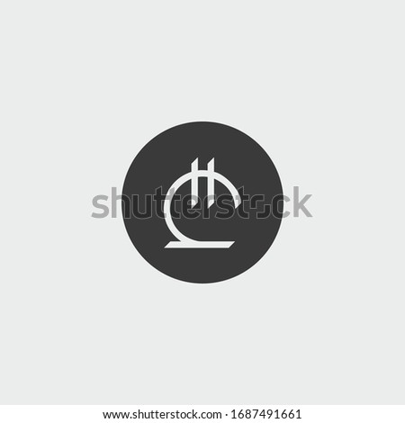 lari icon. lari vector on gray background