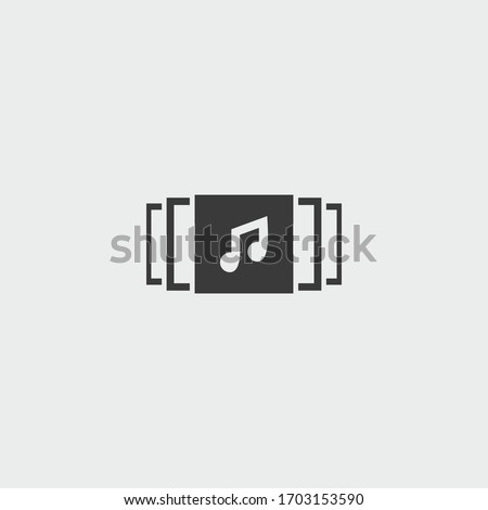 playlist icon. playlist vector on gray background