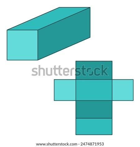 The basics of block forming in the mathematics lesson of the geometry section. Lessons. School. Math. Geometric. 