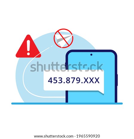 don't share one time password (OTP) or verification code concept illustration flat design vector eps10. modern graphic element for landing page, empty state ui, infographic