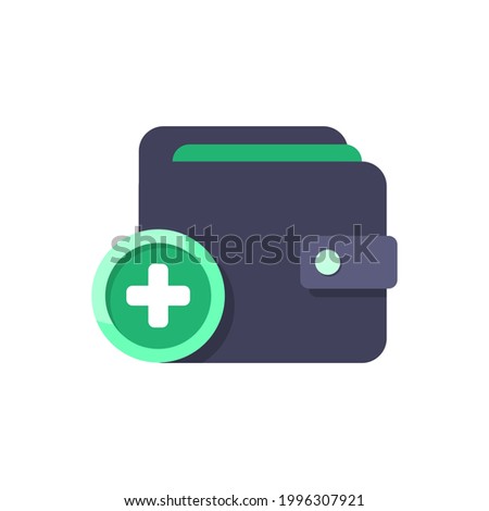 Top Up button concept illustration flat design vector eps10. simple, modern graphic element for landing page, empty state ui, infographic, icon