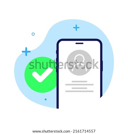 account has been registered, login success concept illustration flat design vector eps10. modern graphic element for landing page, empty state ui, infographic, icon