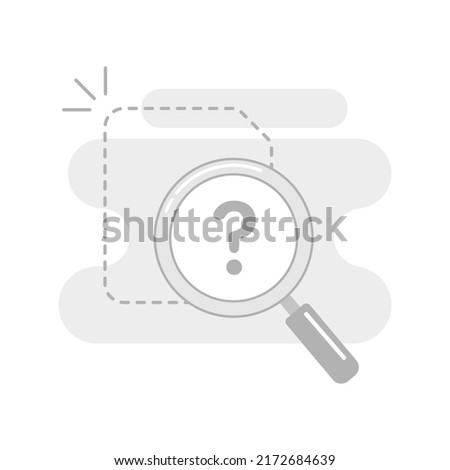 Document File not found, search no result concept illustration flat design vector eps10. modern graphic element for landing page, empty state ui, infographic, icon Сток-фото © 