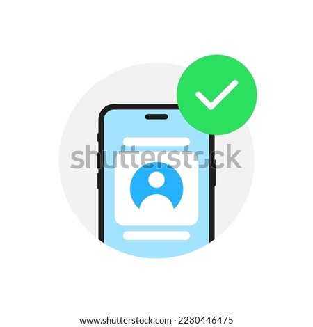 phone contact list, app access permission on smartphone concept illustration flat design vector eps10. modern graphic element for landing page, empty state ui, infographic, icon