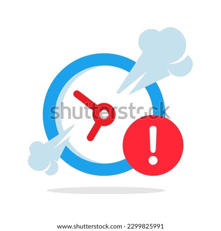 overtime alert, too much time or working hours concept illustration flat design vector eps10. modern graphic element for landing page ui, infographic, icon